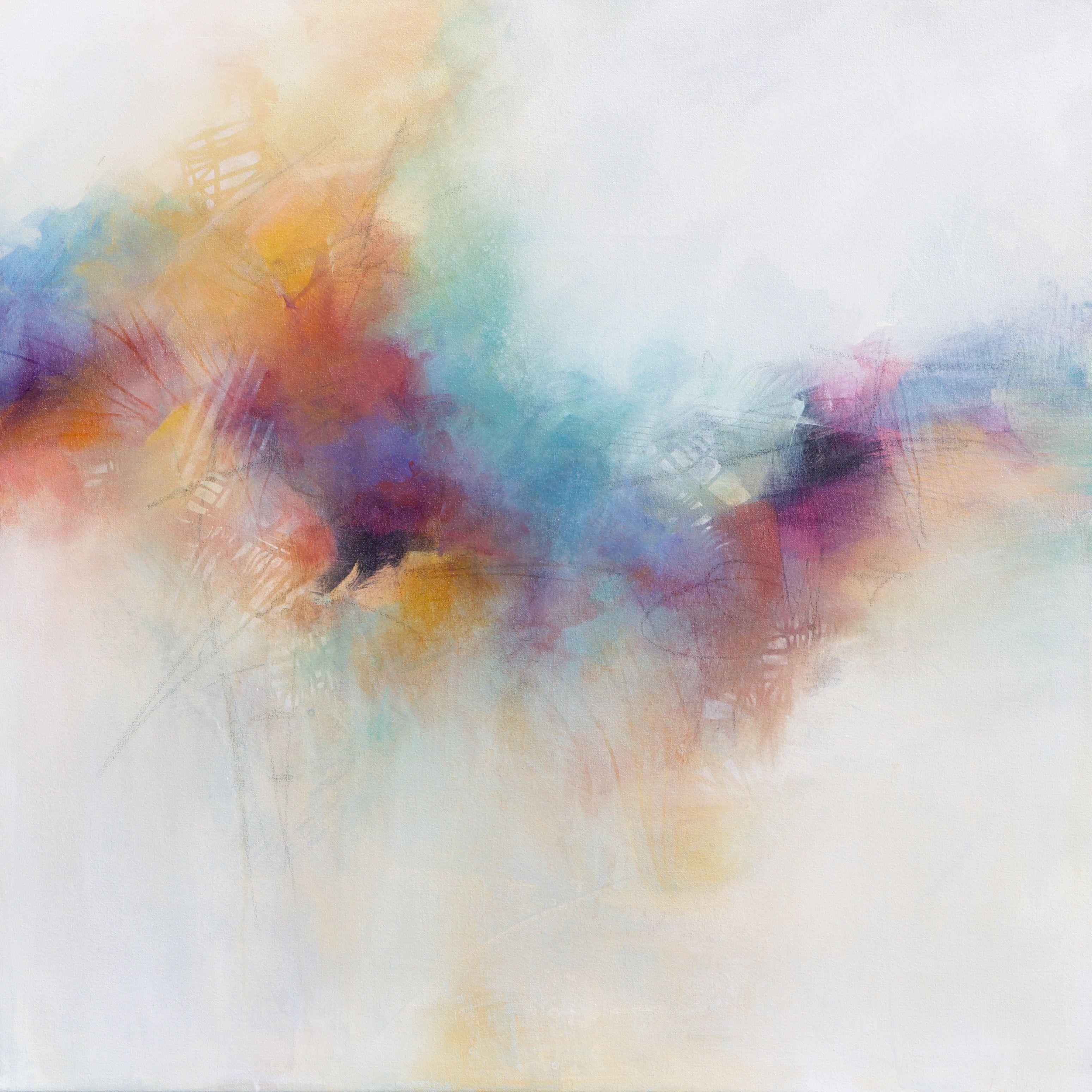 Abstract Painting di Karen Hale - Miscele di colori, Pittura, Acrilico su tela