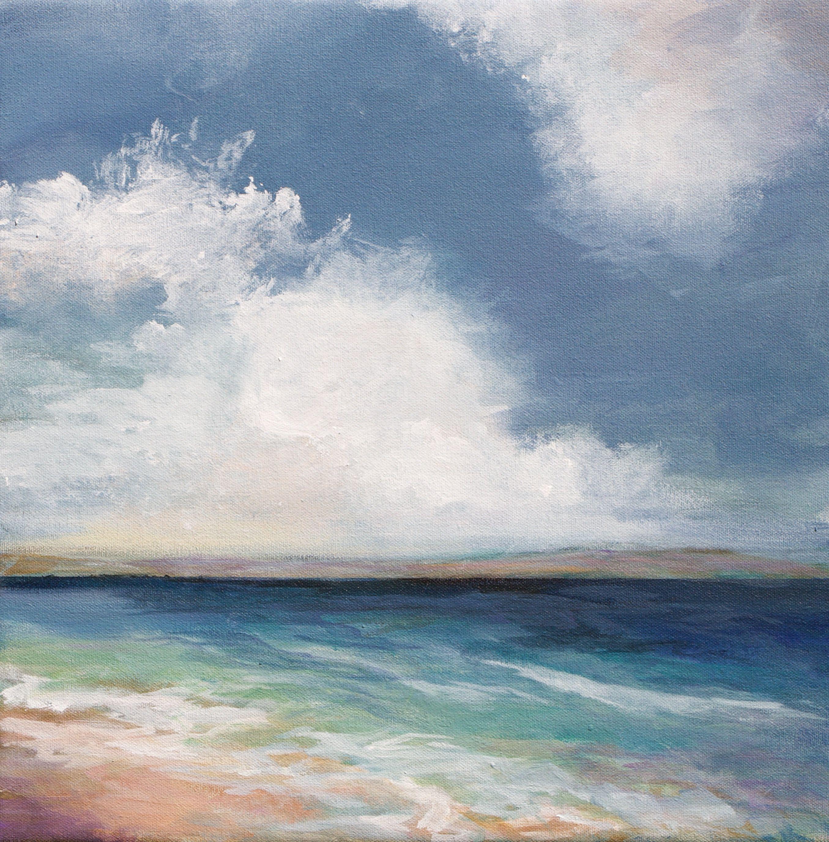 Karen Hale "Lily Pads", Painting, Acrylic on Canvas at 1stDibs