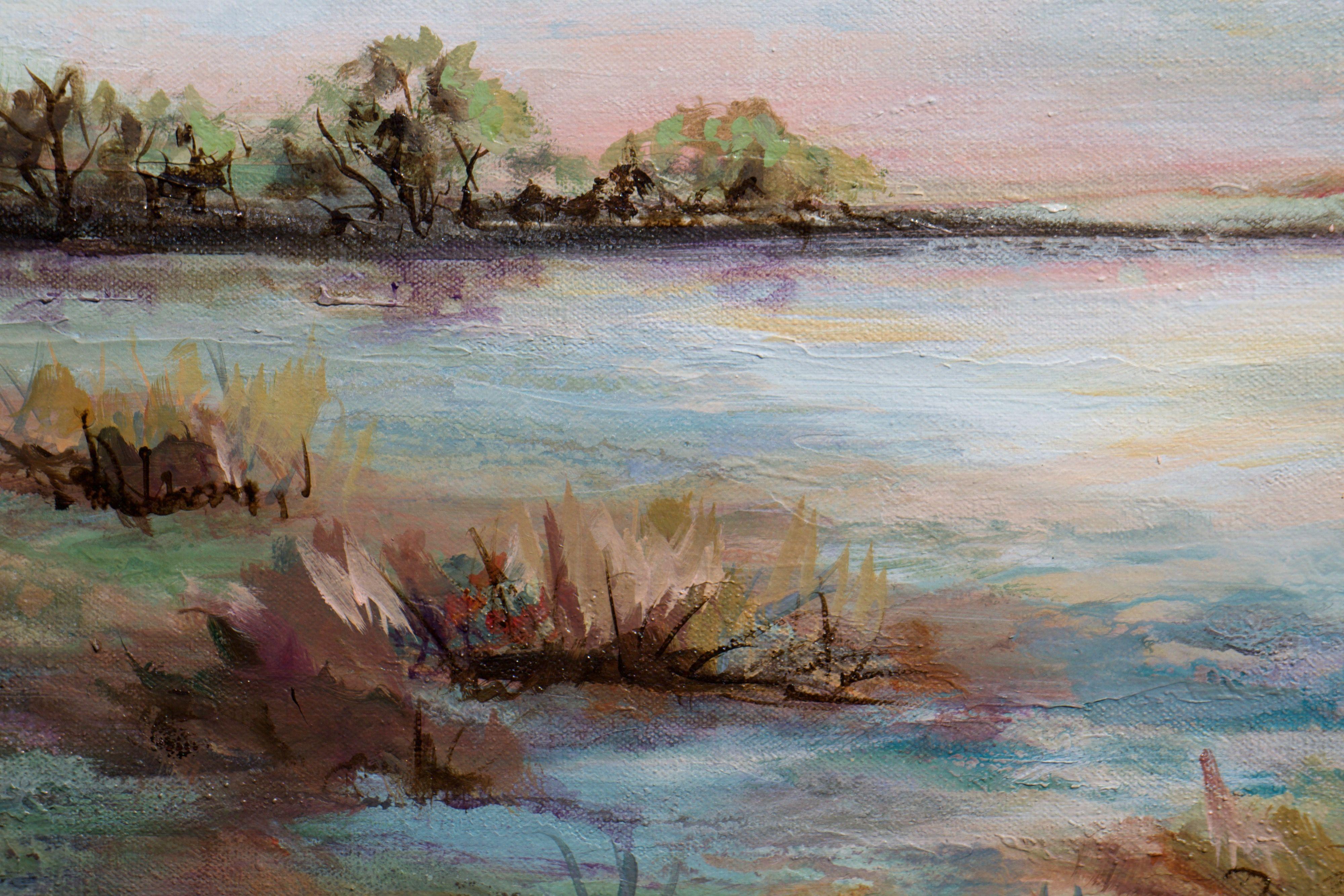 Left The City Behind II, Pittura, Acrilico su tela in vendita 2