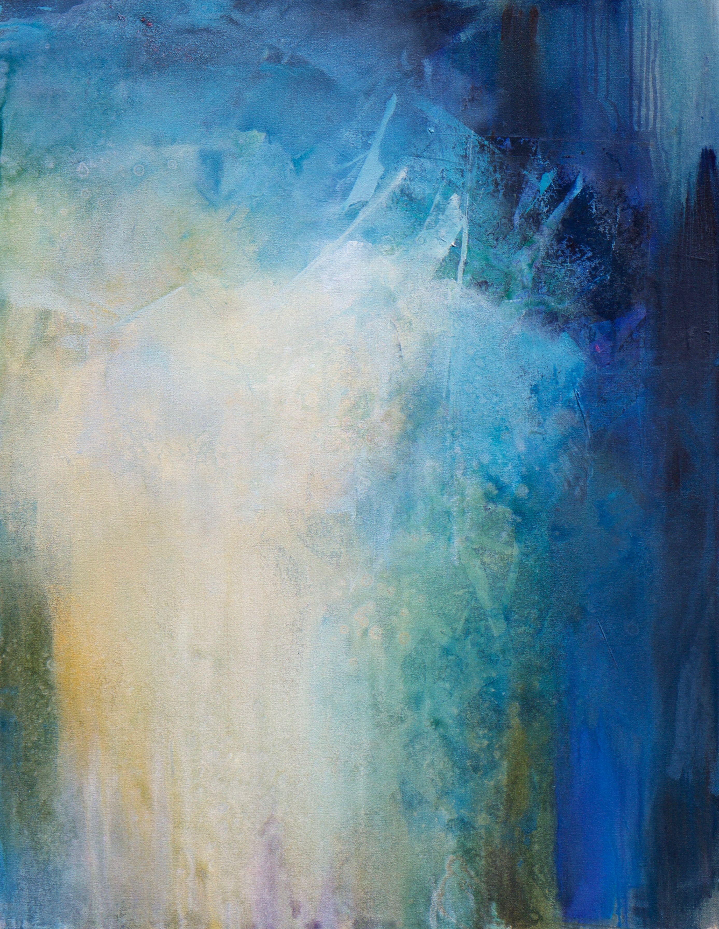Karen Hale Abstract Painting - Take A Bow, Painting, Acrylic on Canvas