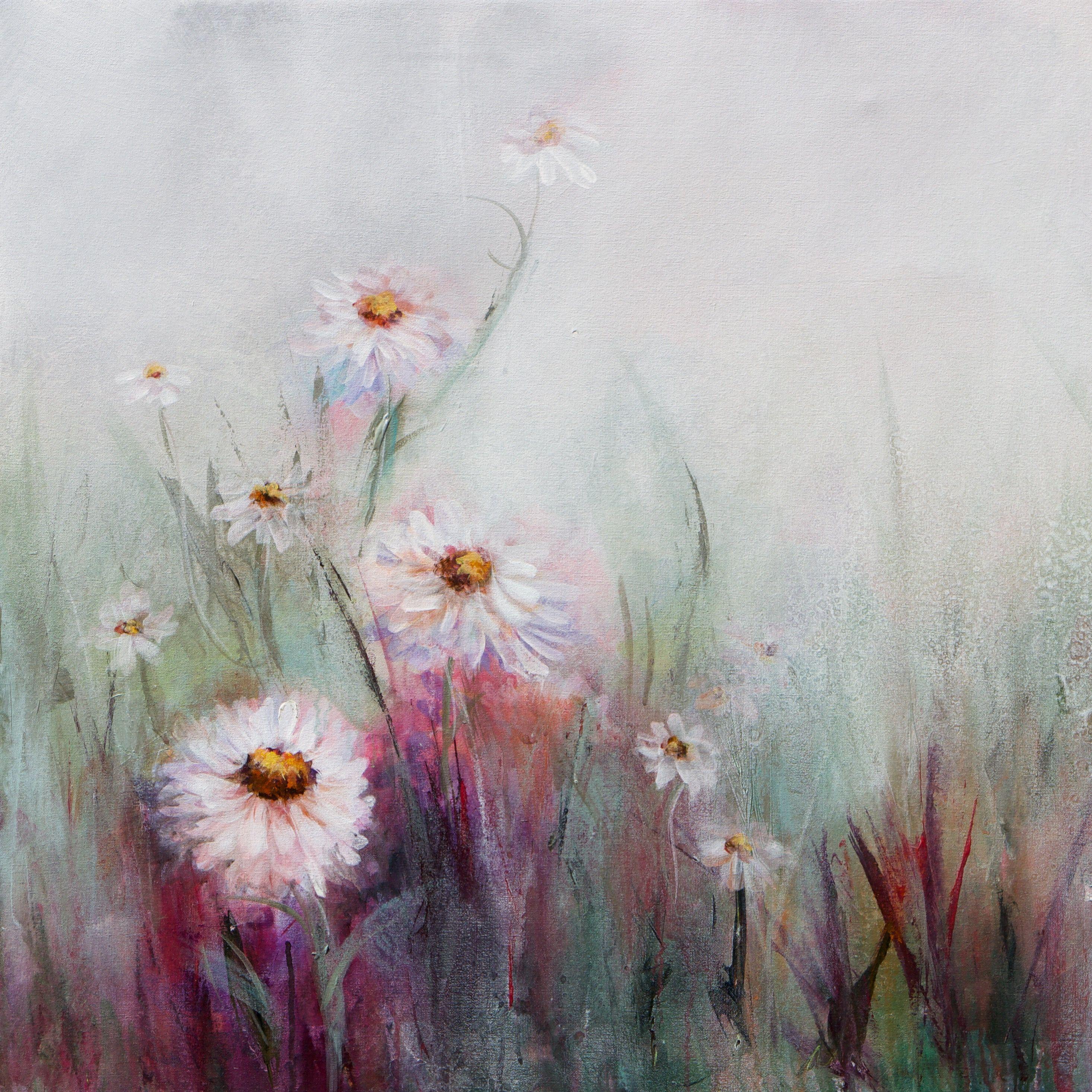 acrylic wildflower painting
