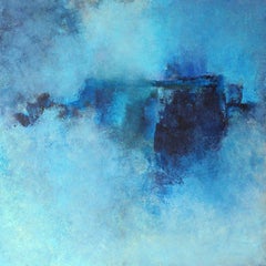 Timbre bleu, peinture abstraite