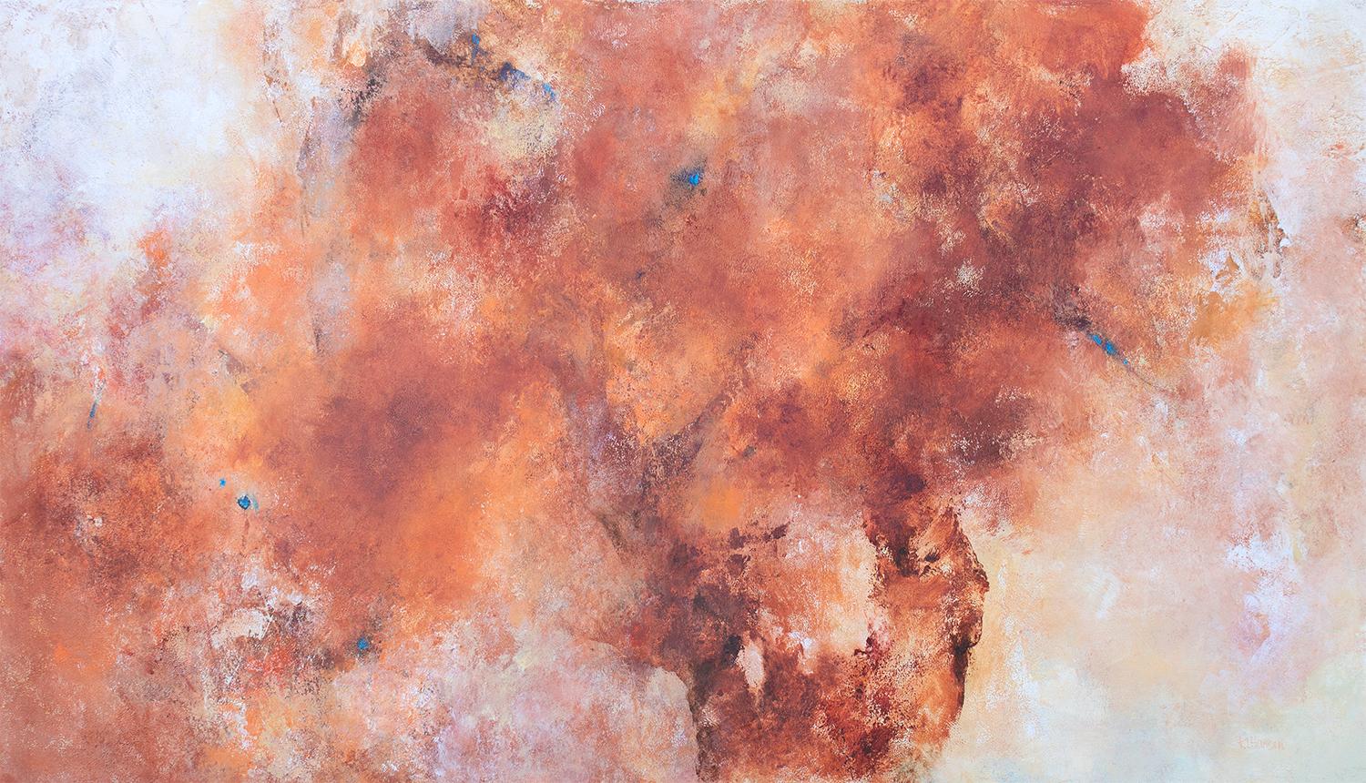 Abstract Painting di Karen Hansen - Danza sul bordo, Pittura astratta