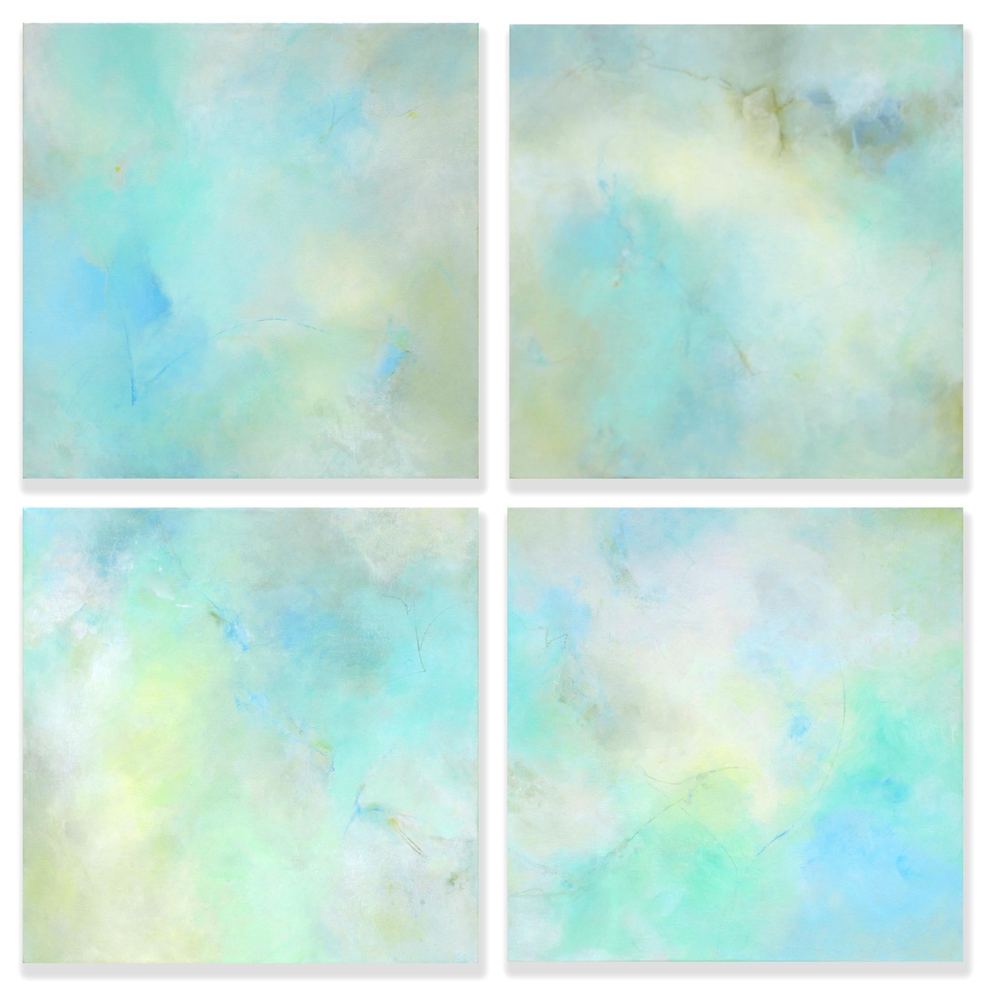 Karen Hansen Abstract Painting - Each Beat Of My Heart, Painting, Acrylic on Canvas