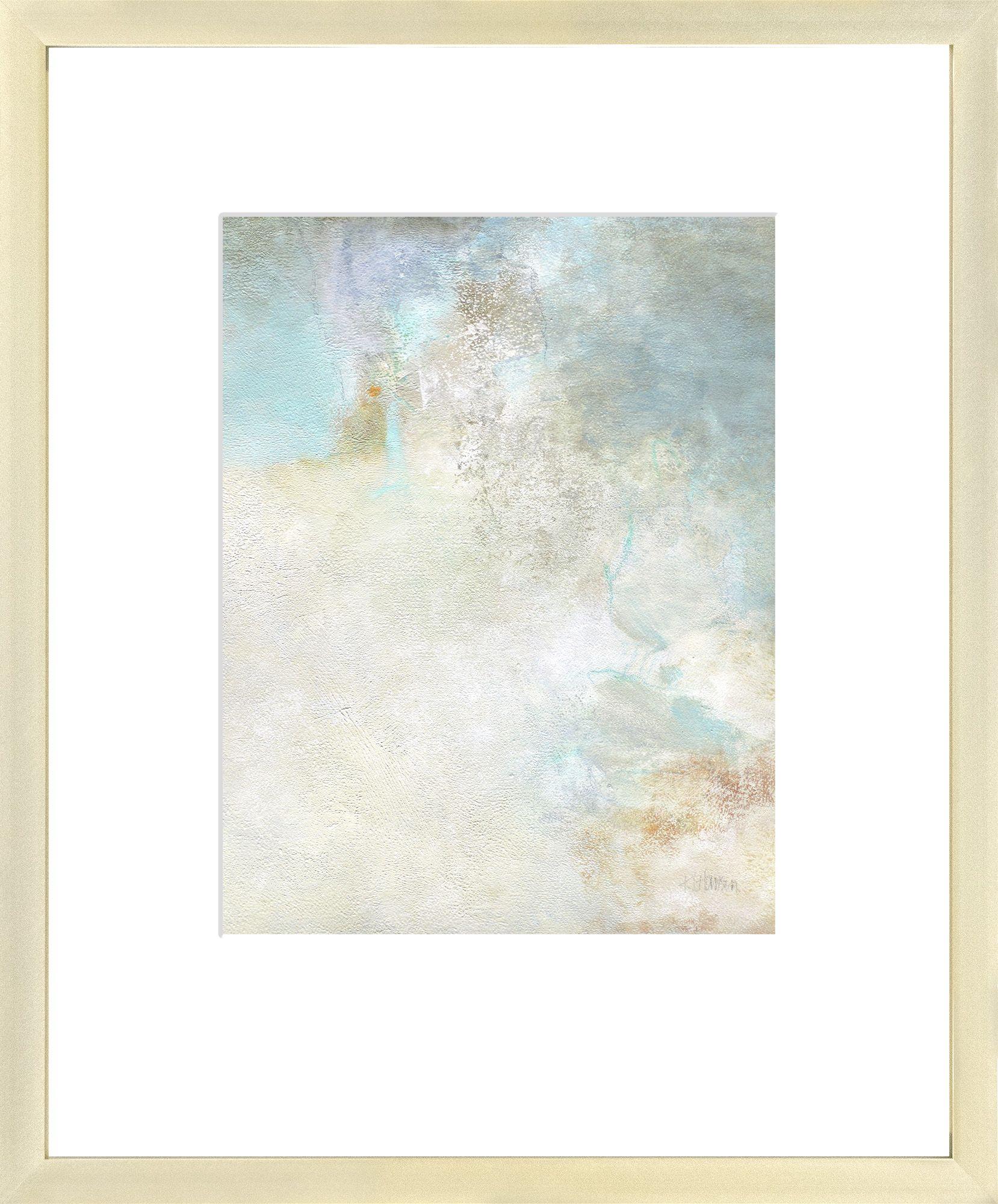 Fair Trade, Painting, Acrylic on Watercolor Paper - Gray Abstract Painting by Karen Hansen
