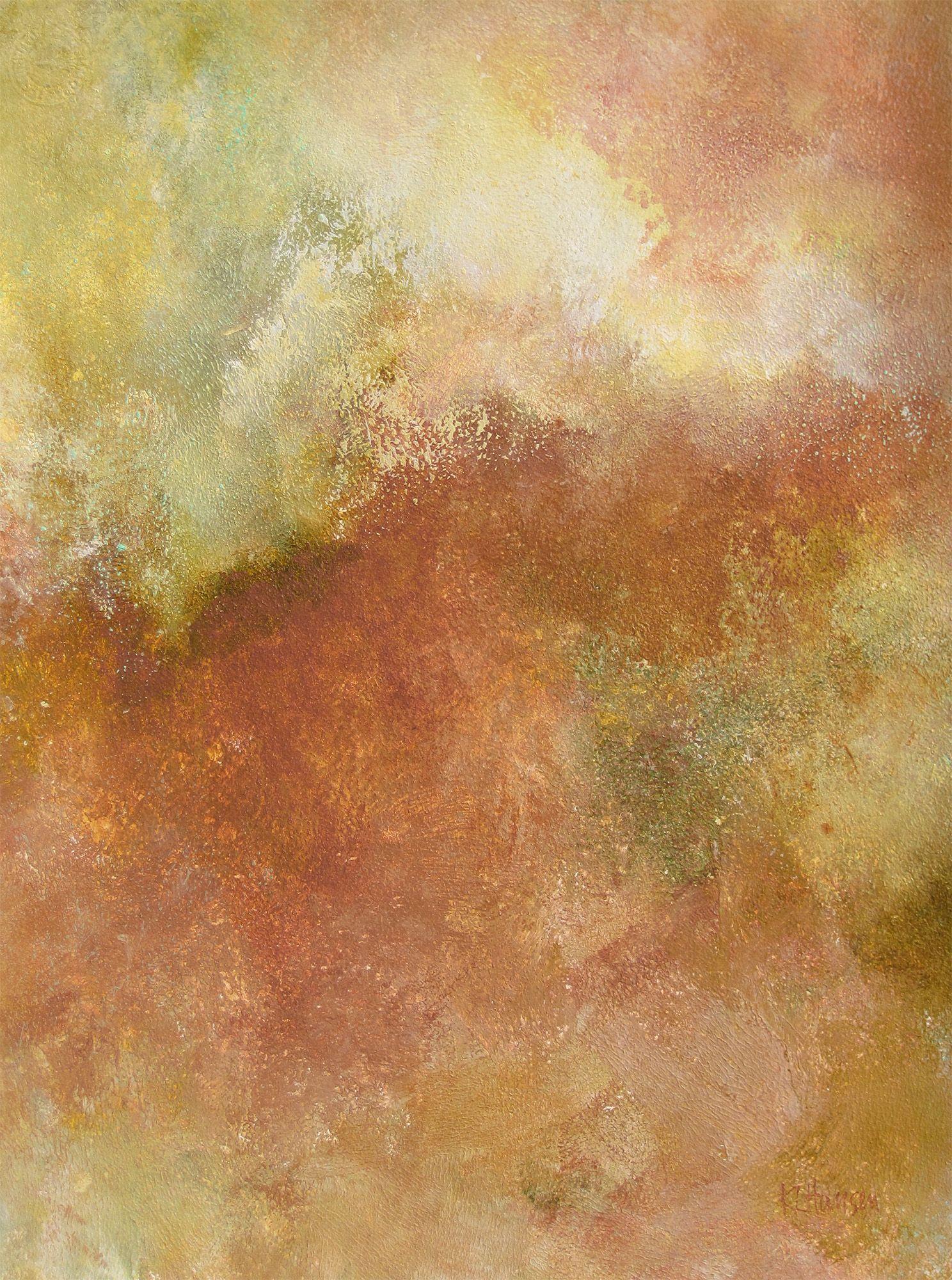 Karen Hansen Abstract Painting - OnThat Summer Day, Painting, Acrylic on Paper