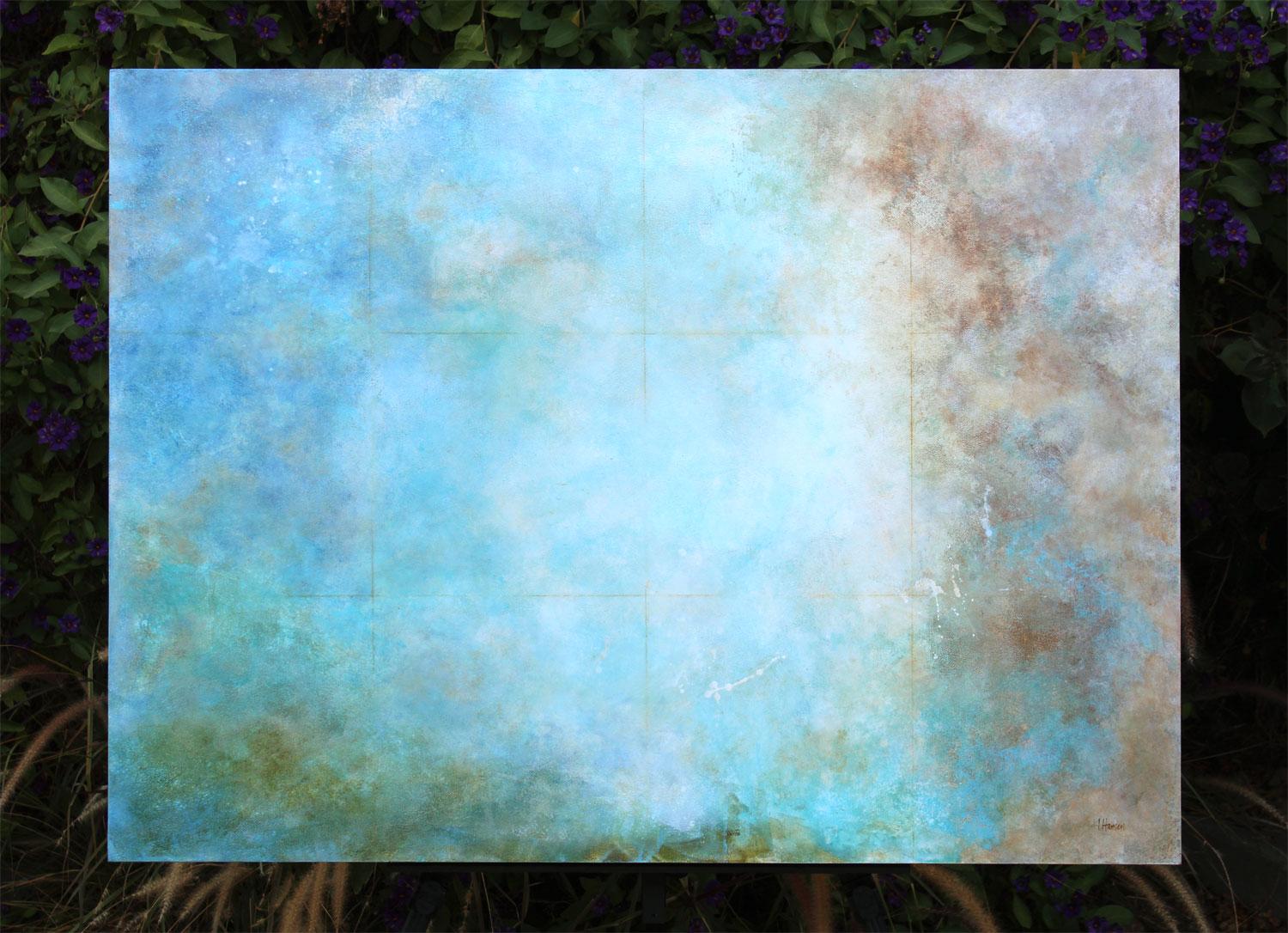 Sette pezzi e tutto il resto, Pittura astratta - Painting Astratto di Karen Hansen