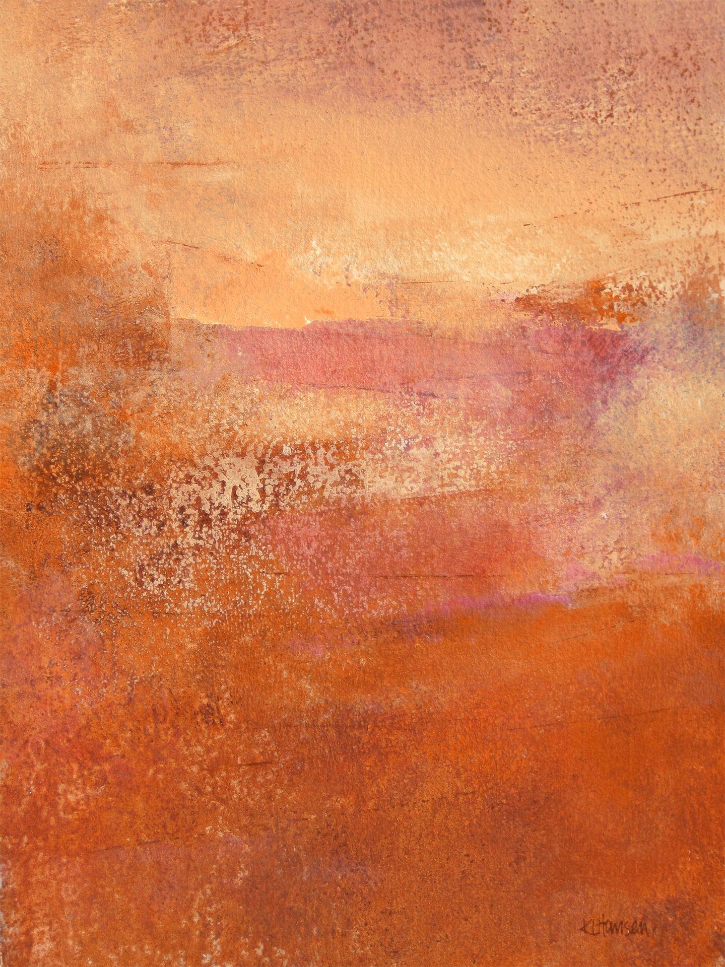 Abstract Painting de Karen Hansen - Desplegando este momento, Pintura, Acrílico sobre papel