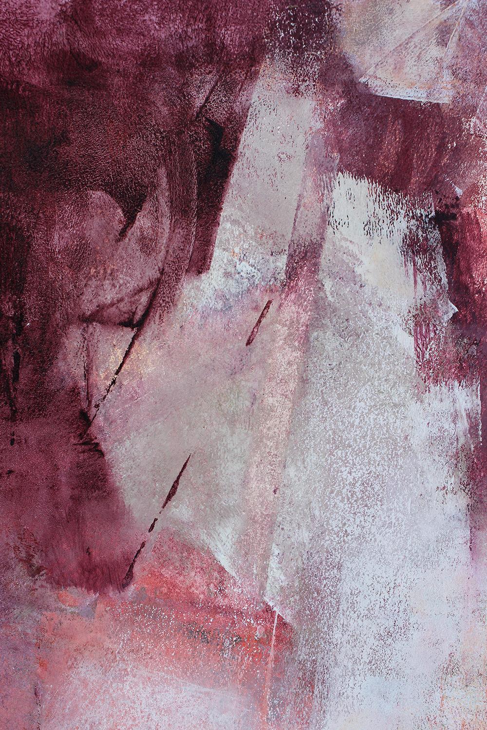 <p>Artist Comments<br />An atmospheric abstraction recalling the deep red walls of a towering canyon system. 