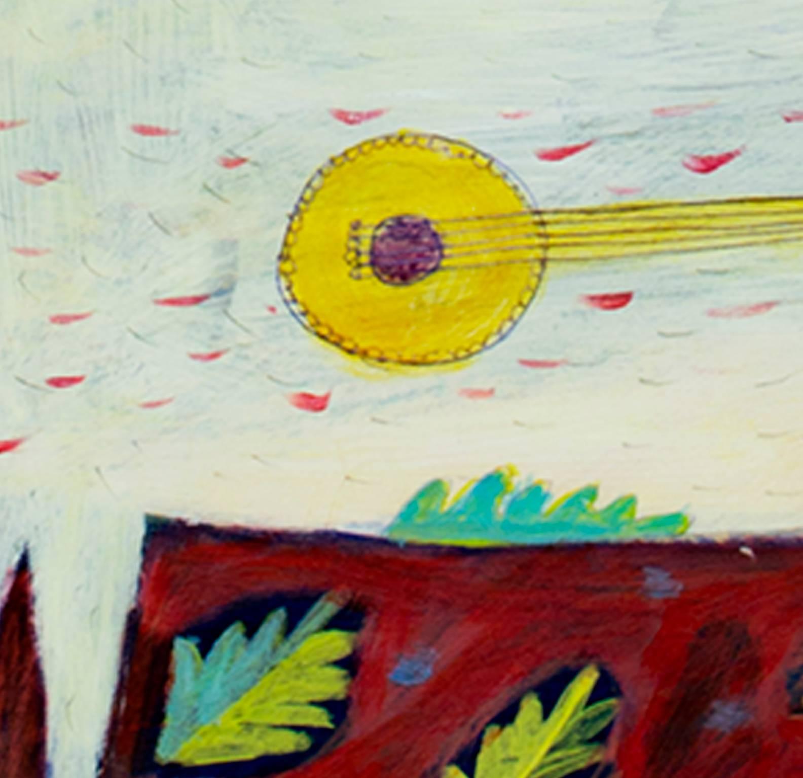 „Song 115“ Acryl auf Papier Expressionistisches Pferd und Armreif, signiert von Karen Hopeting (Expressionismus), Painting, von Karen Hoepting