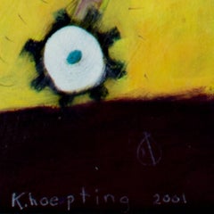 "Song Ten, " Acrylic on Paper Abstract signed by Karen Hoepting