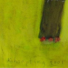 "The Land Ark, " Acrylic on Paper Abstract signed by Karen Hoepting