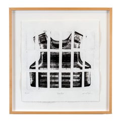"Bullet Proof" Art on Paper, Lithography, print, political, black, white, litho
