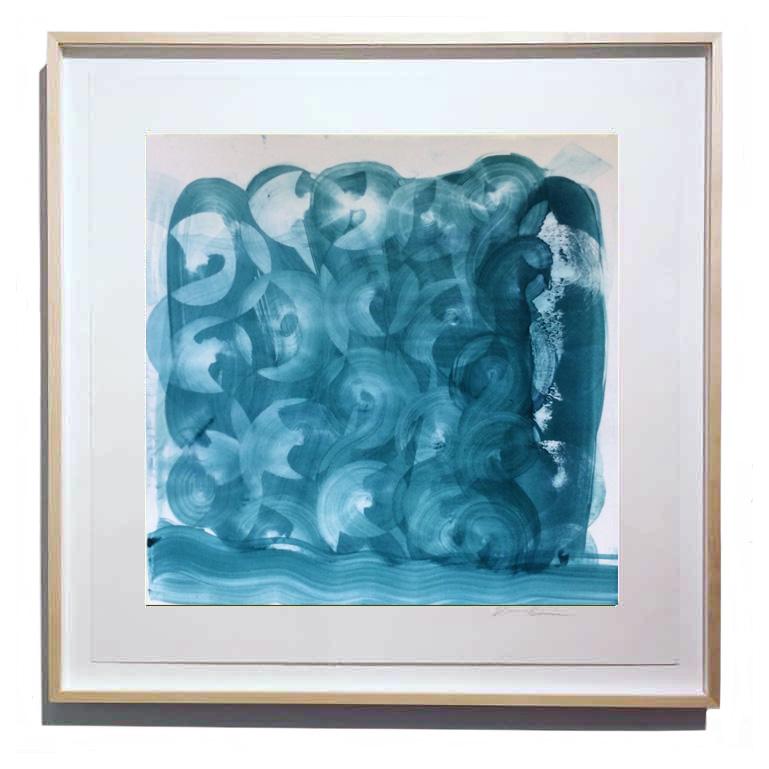 Karen J Revis Abstract Painting - CCC Blue