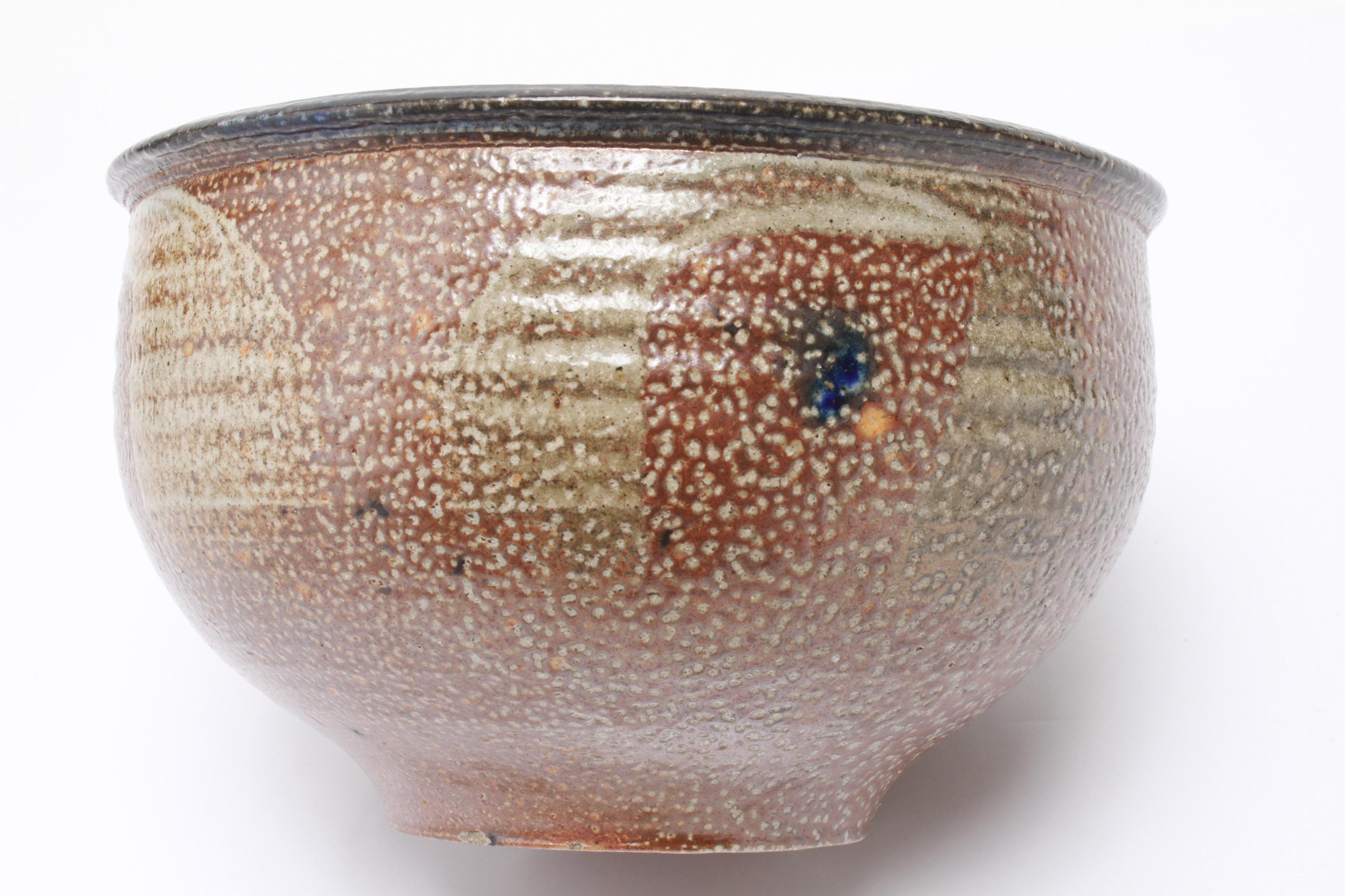 Karen Karnes Mid-Century Modern Stoneware Art Pottery Large Bowl 1