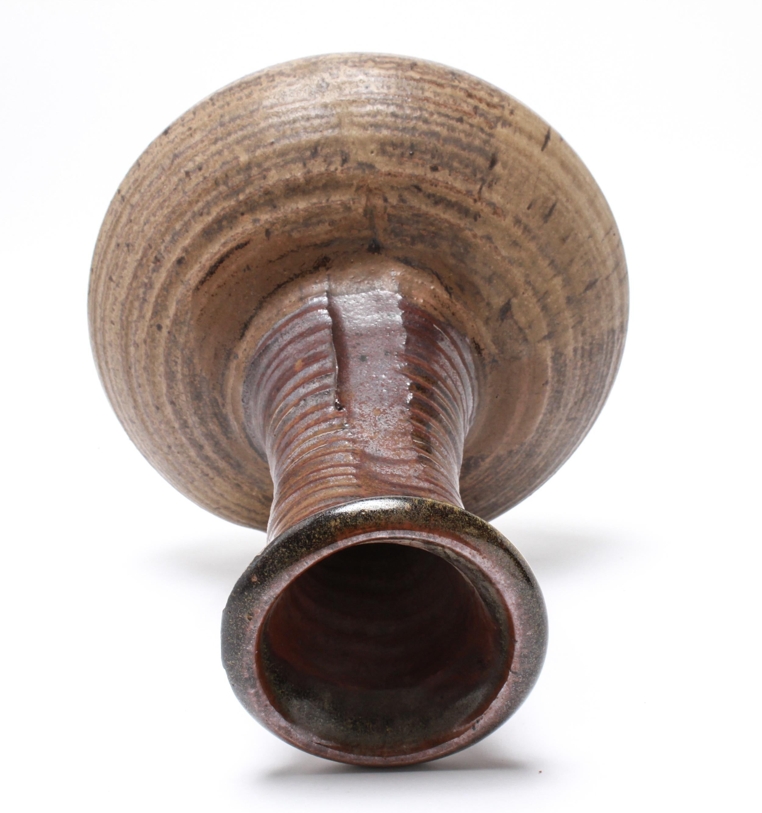 Karen Karnes Mid-Century Modern Stoneware Art Pottery Large Vase 3