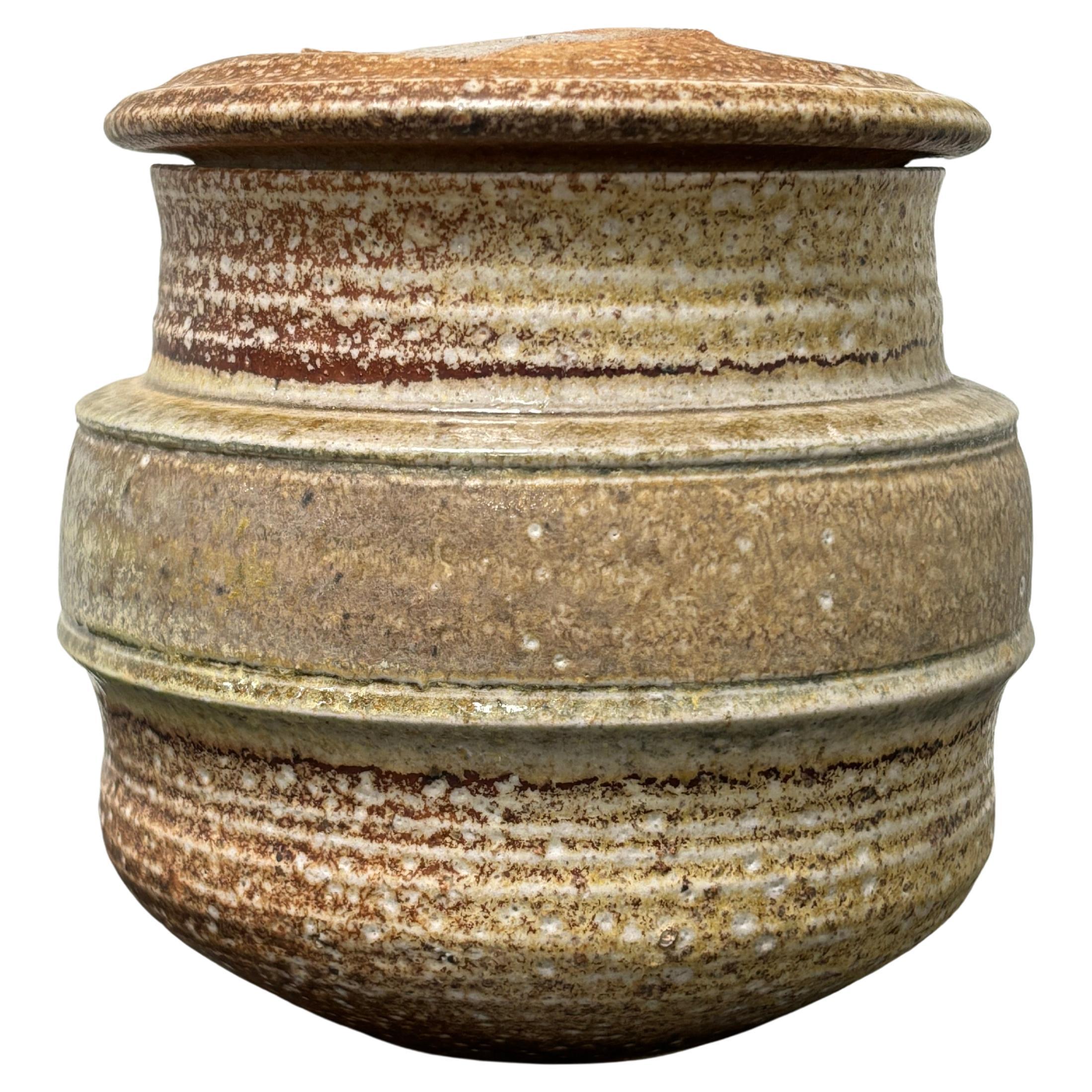 Karen Karnes Salt Glazed Jar, Signed