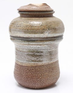 Karen Karnes Stoneware Art Pottery Covered Jar