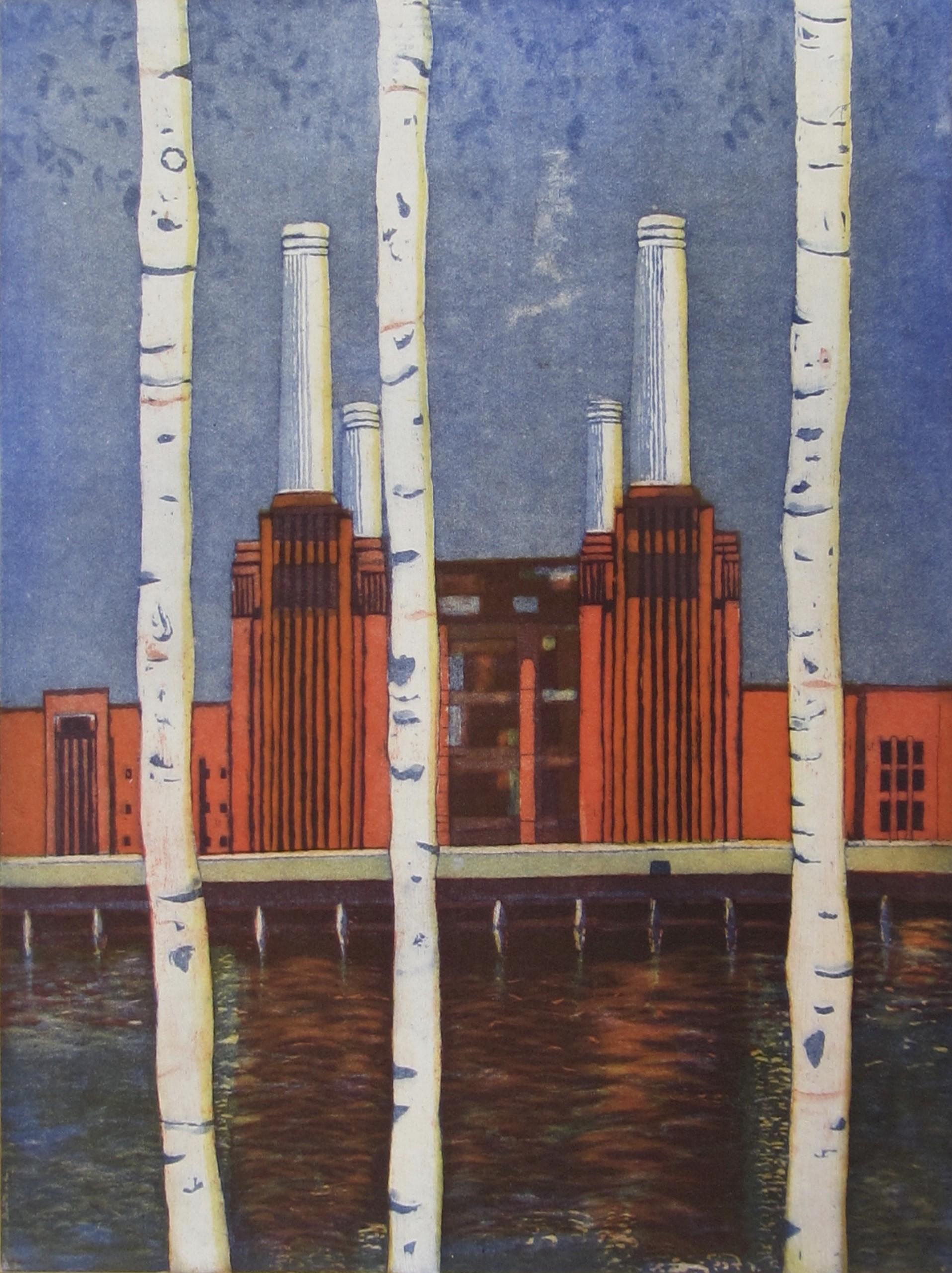 Figurative Print de Karen Keogh - Después de la lluvia 2, Impresión artística, Paisaje, Contemporáneo
