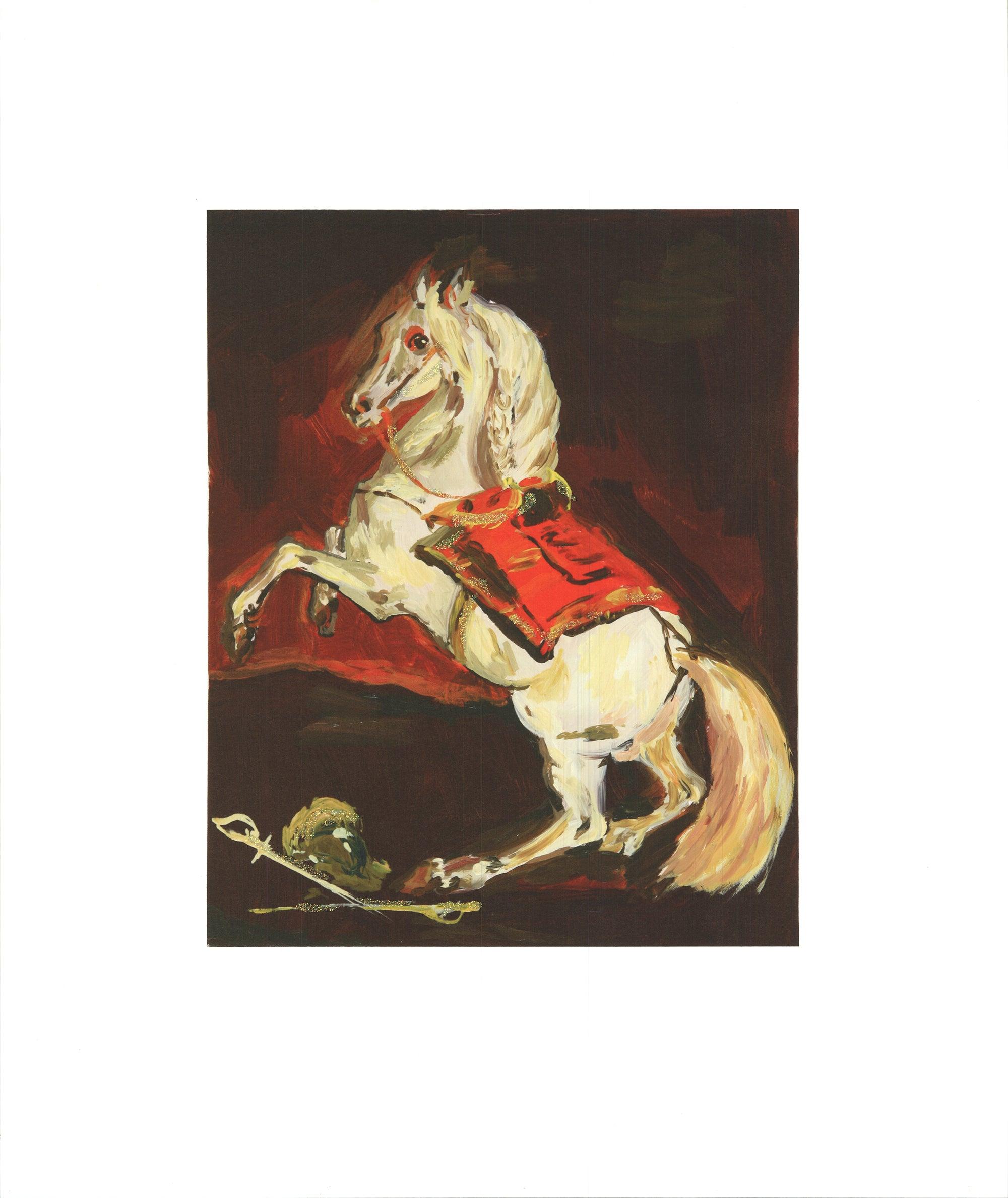 Karen Kilimnik-The Sparkly Splendid Lippazanner at the Battle of Austerlitz For Sale 1