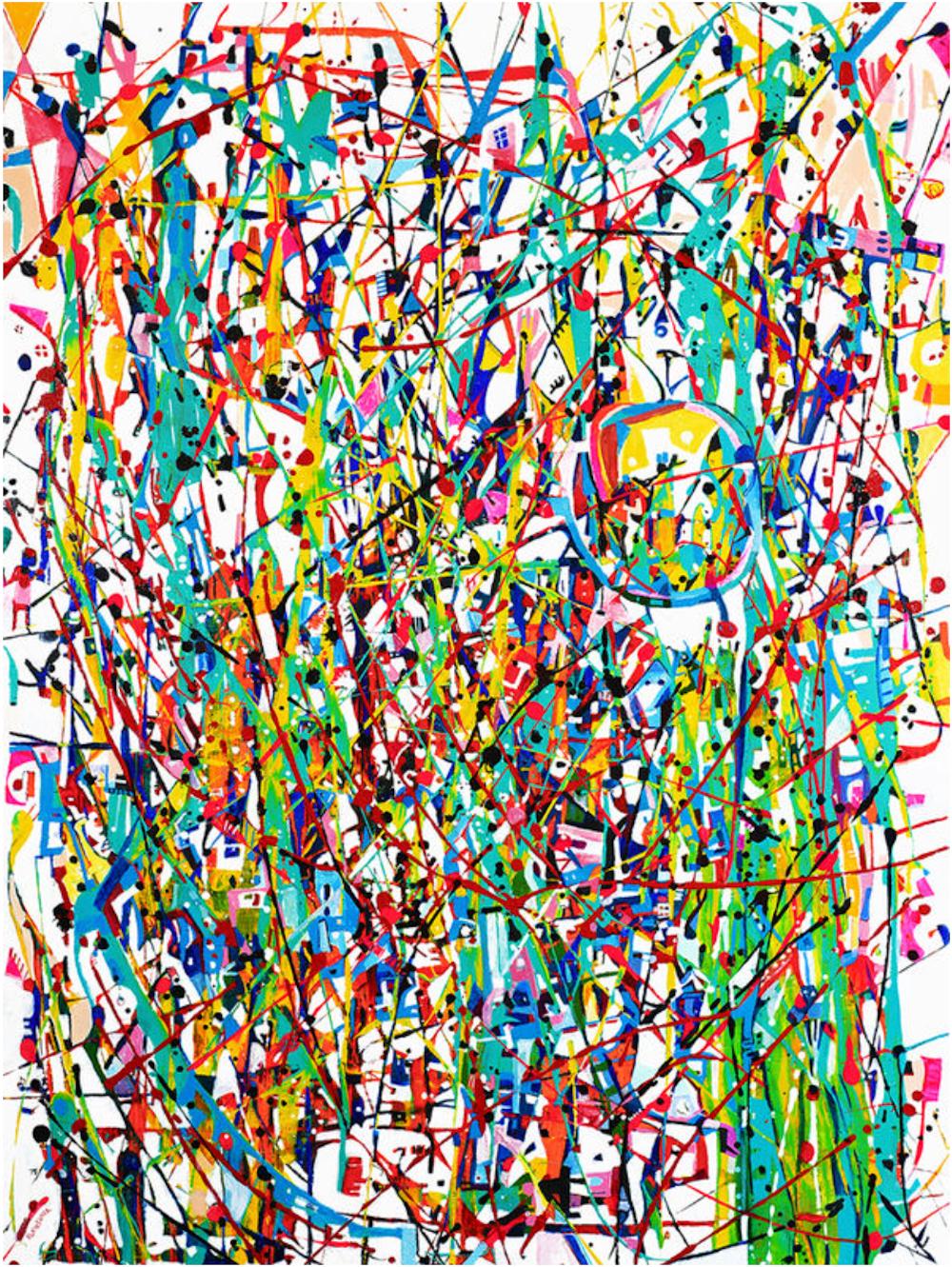 Karen L. Kirshner Abstract Painting - Fiesta