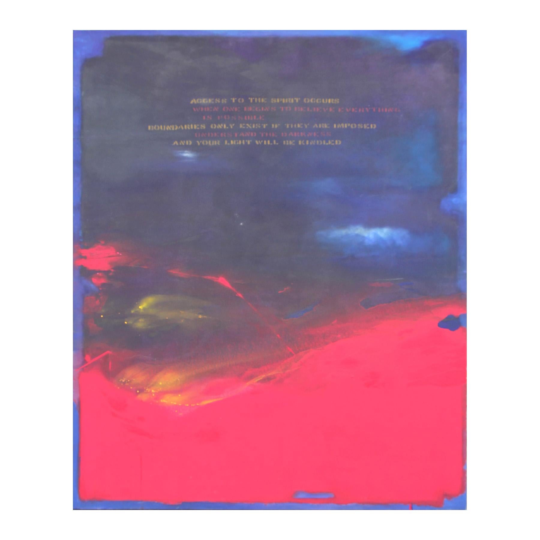 Karen Lastre "Seduction of Red" Deep Red Mark Rothko Style Painting at 1stDibs