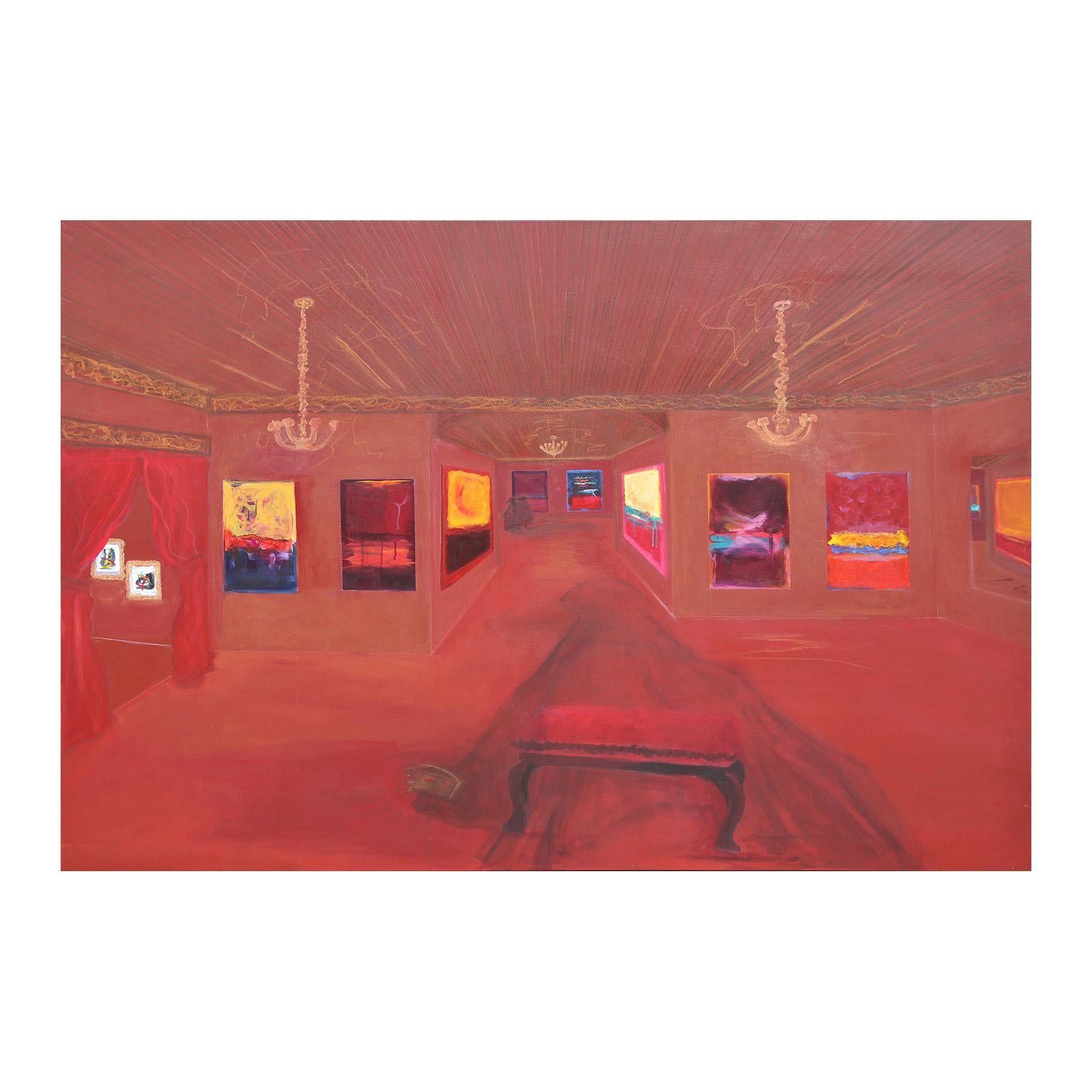 Portrait d'une exposition IV - « The Haunting », peinture expressionniste abstraite
