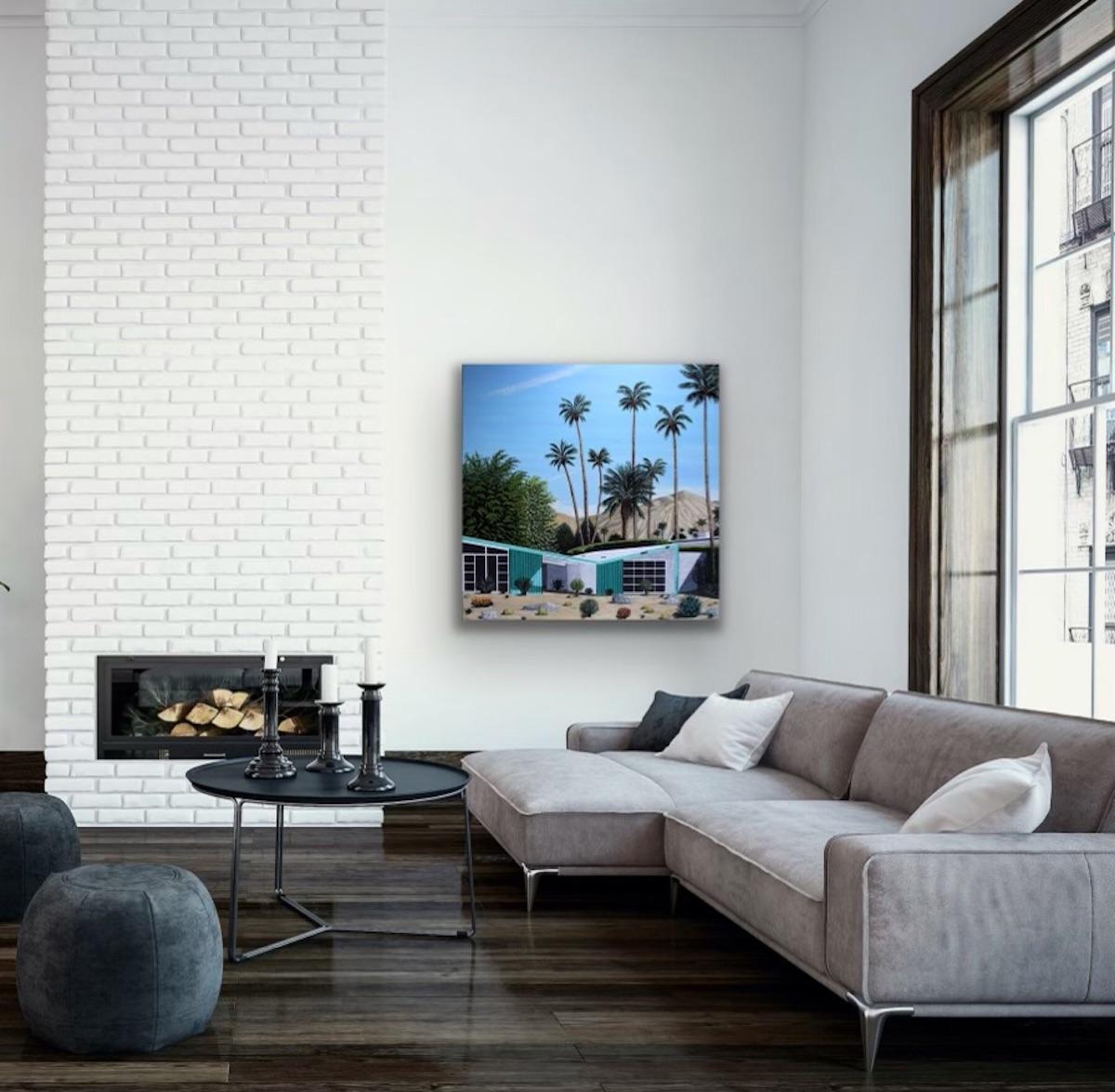 Palma Verde de Karen Lynn, Interior, Arquitectura, Contemporáneo, Hockney en venta 7