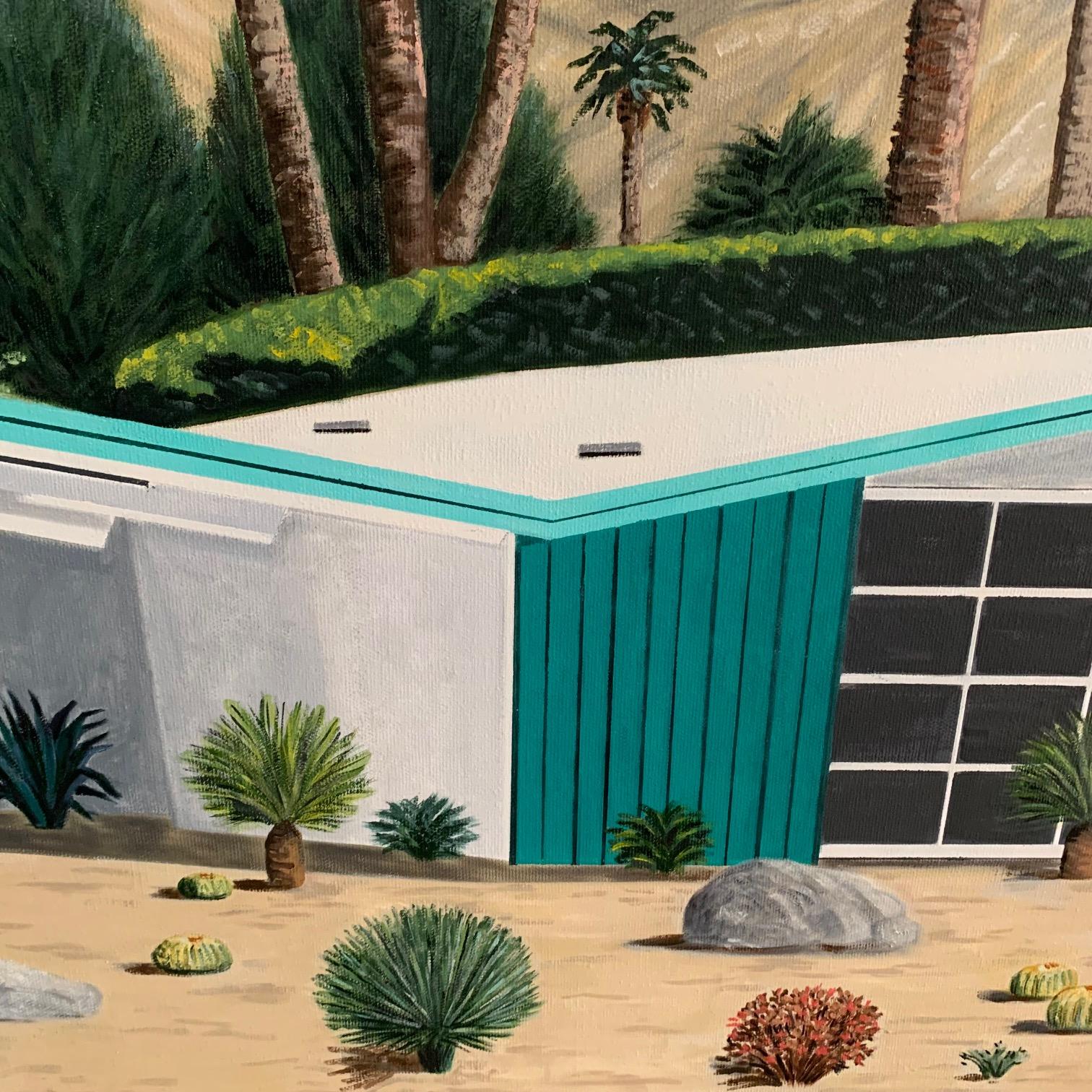 Palma Verde de Karen Lynn, Interior, Arquitectura, Contemporáneo, Hockney en venta 5