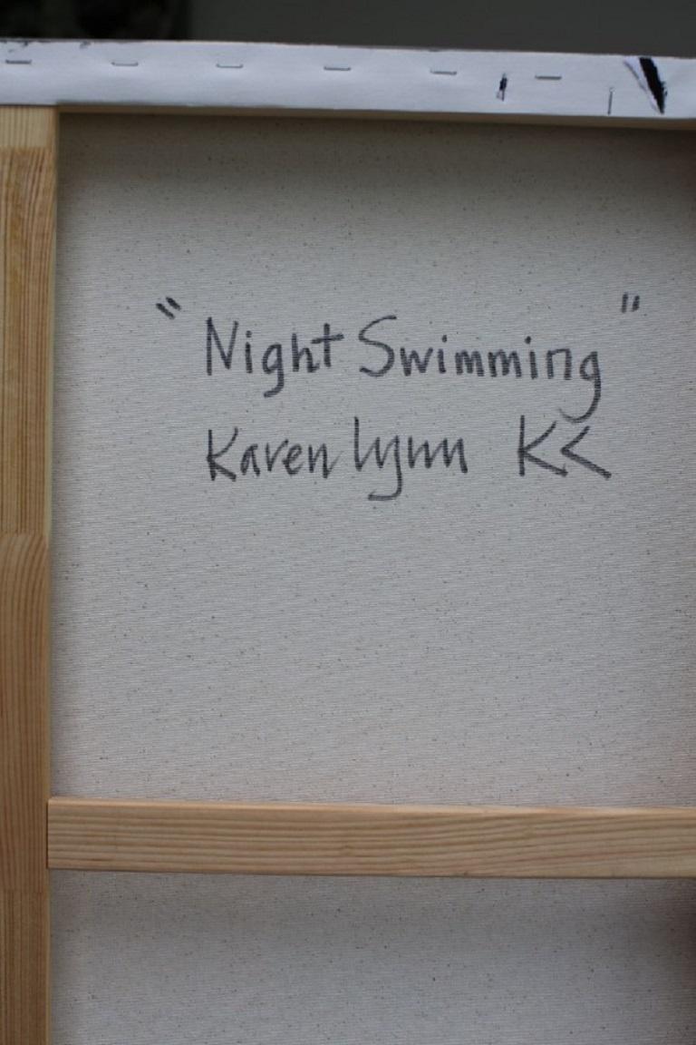 Karen Lynn, Night Swimming, Original landscape painting 2