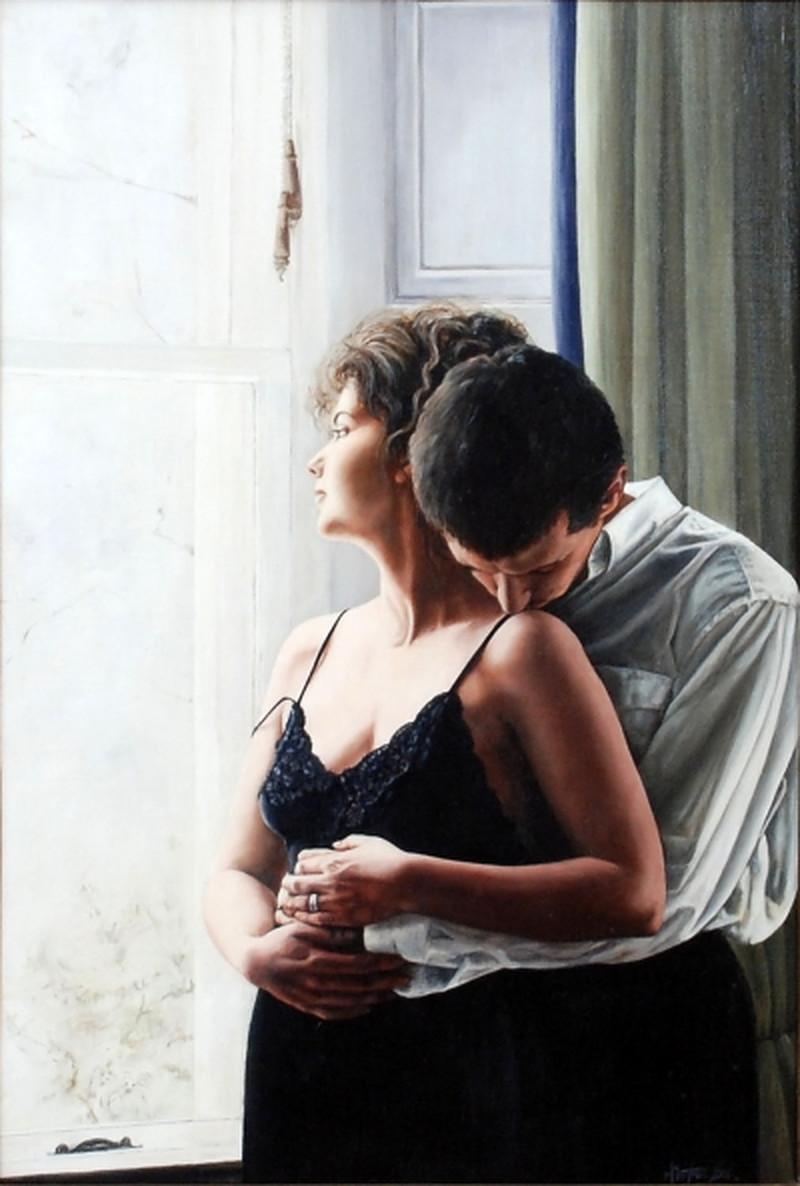 Figurative Painting de Karen McINTYRE - Amado II
