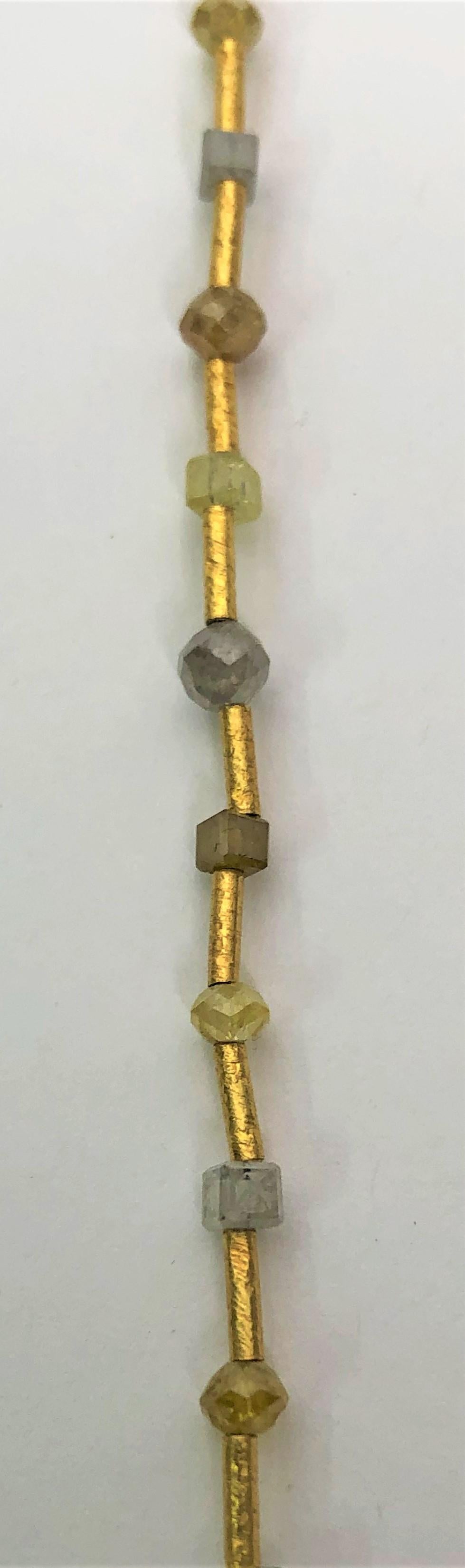 Taglio misto Collana con diamanti naturali colorati Karen Melfi Collection 20KY in vendita