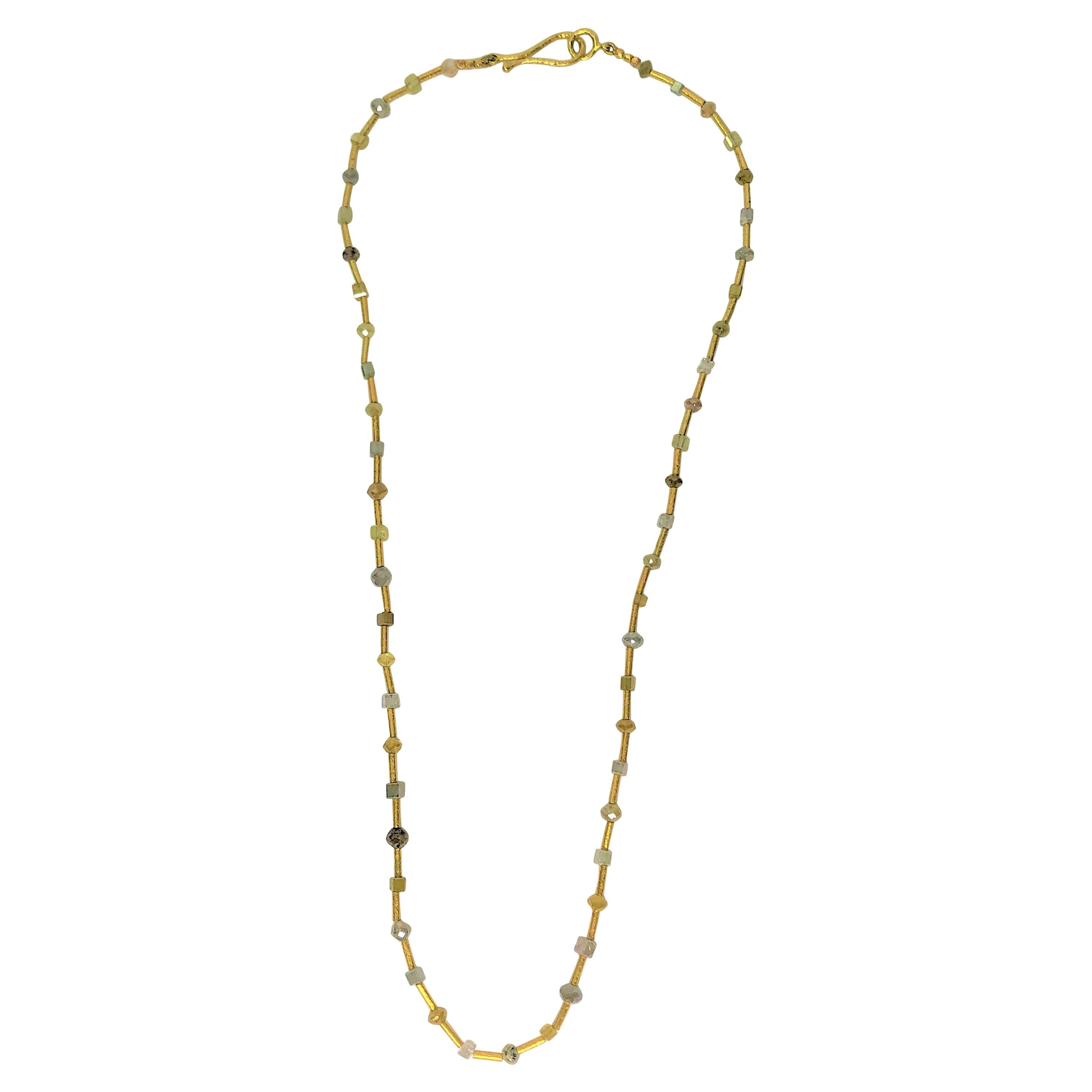 Collana con diamanti naturali colorati Karen Melfi Collection 20KY in vendita