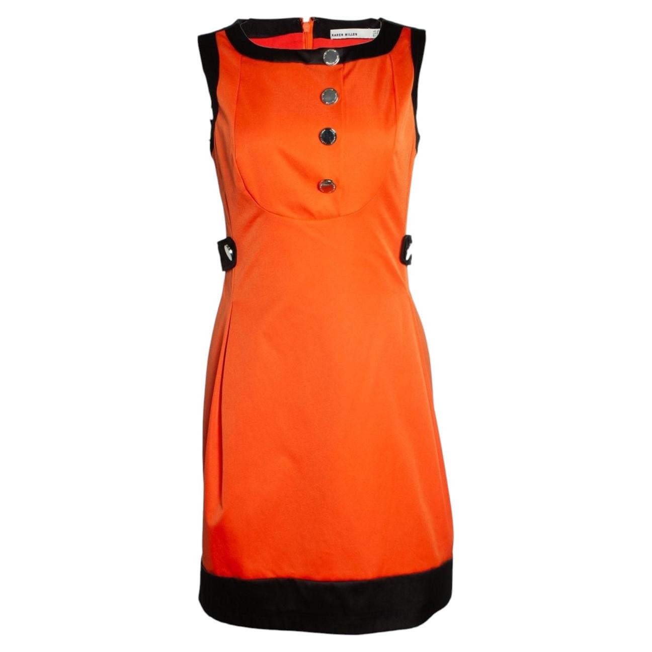 Karen Millen, A line dress in orange