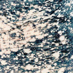 KAREN MILLEN Size 4 Black Green White Acetate Blend Abstract Mesh Sleeves Dress