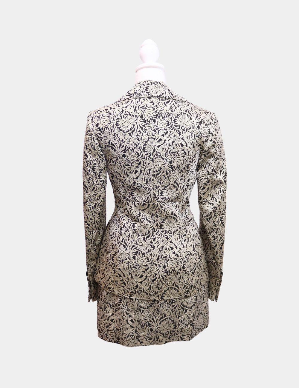 Karen Millen Vintage Jacquard Twin Set Size EU 38 In Good Condition In Amman, JO