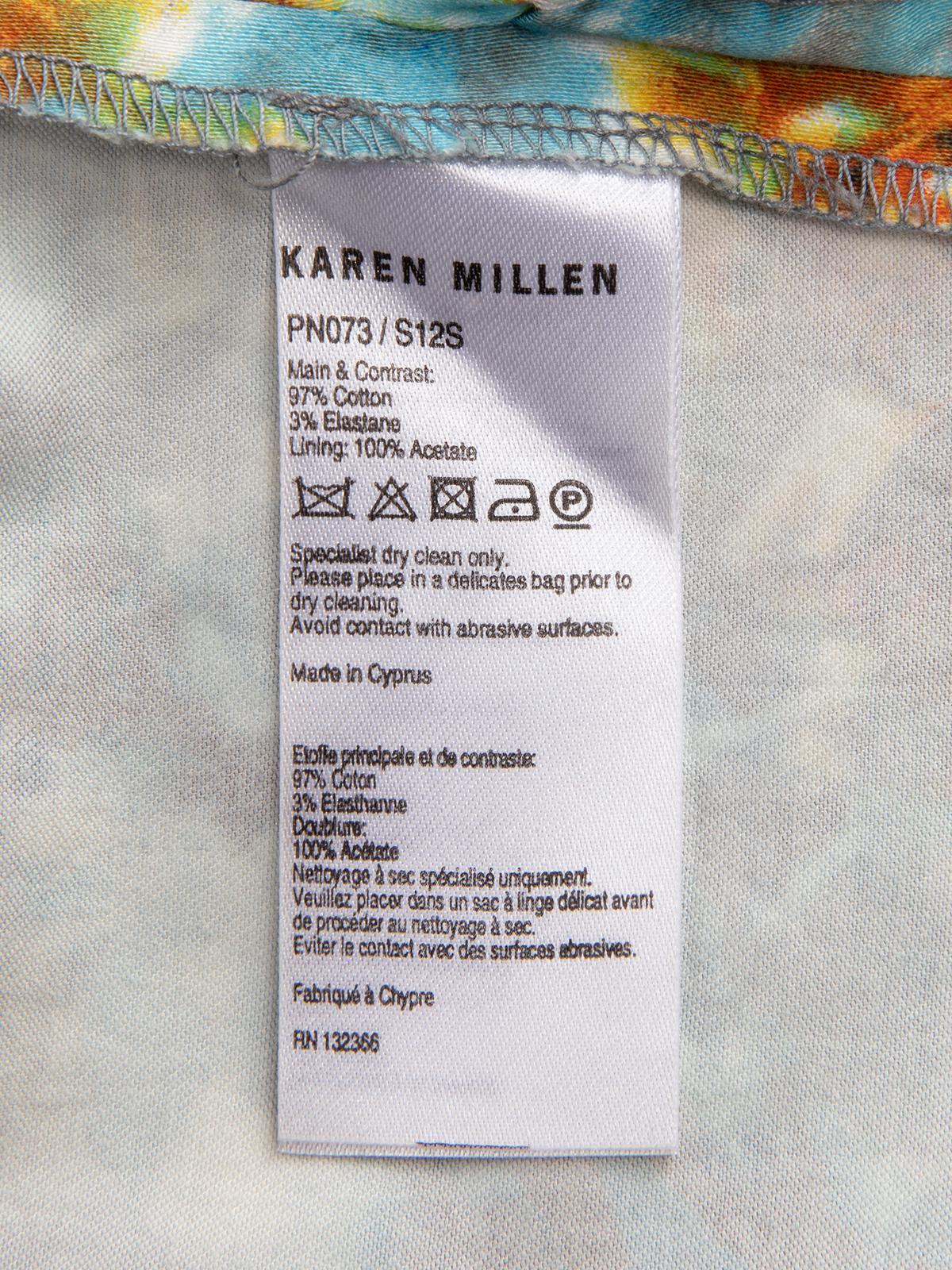 Karen Millen Women's Floral Trousers with Ankle Zip For Sale 3