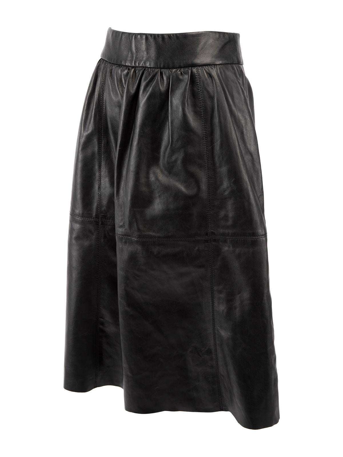 Karen Millen Women's Leather A line Skirt 1
