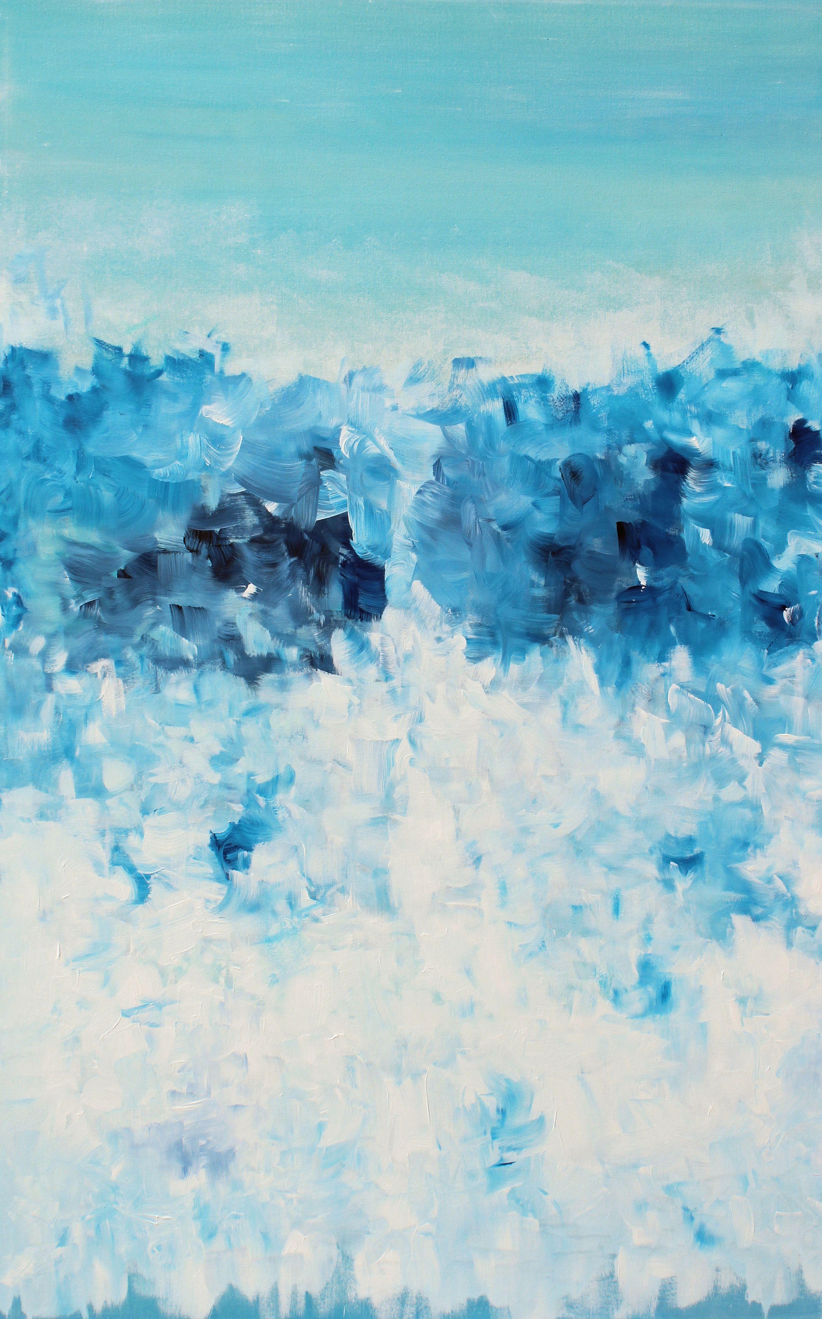 Karen Moehr Abstract Painting - Seaglass, Painting, Acrylic on Canvas
