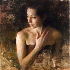 Peinture à l'huile délavée, style figuratif, impressionnisme, femmes dans les arts