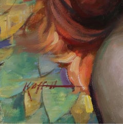 "Luster" (2024) Oil Painting by Karen Offutt, Female Portrait