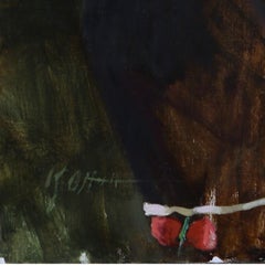 „Spark“ (2024) Ölgemälde von Karen Offutt, weibliches Aktporträt