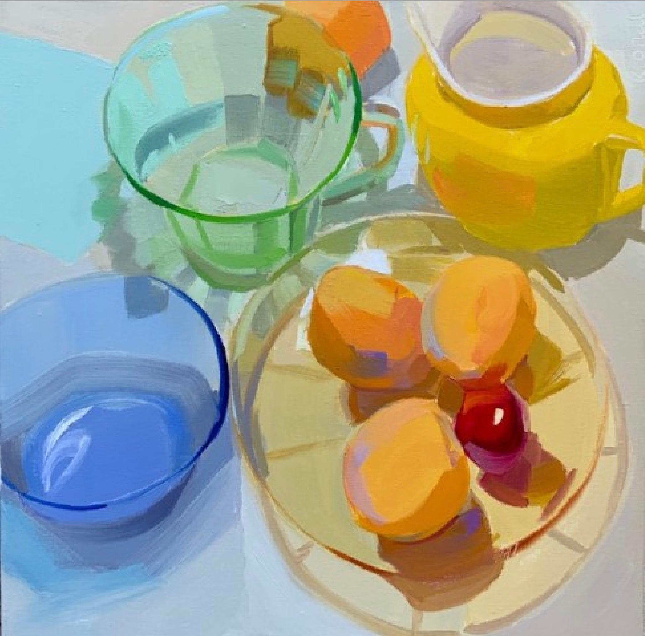 Karen O'Neil Still-Life Painting -  August Light/Apricots