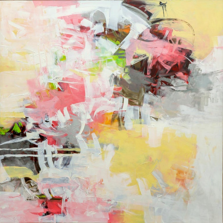 Karen Scharer - Mother's Day (Abstract expressionist, oil on canvas ...