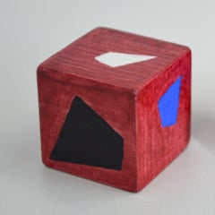 Karen Schiff, Space Eyes, 2016, bois, peinture acrylique, aquarelle