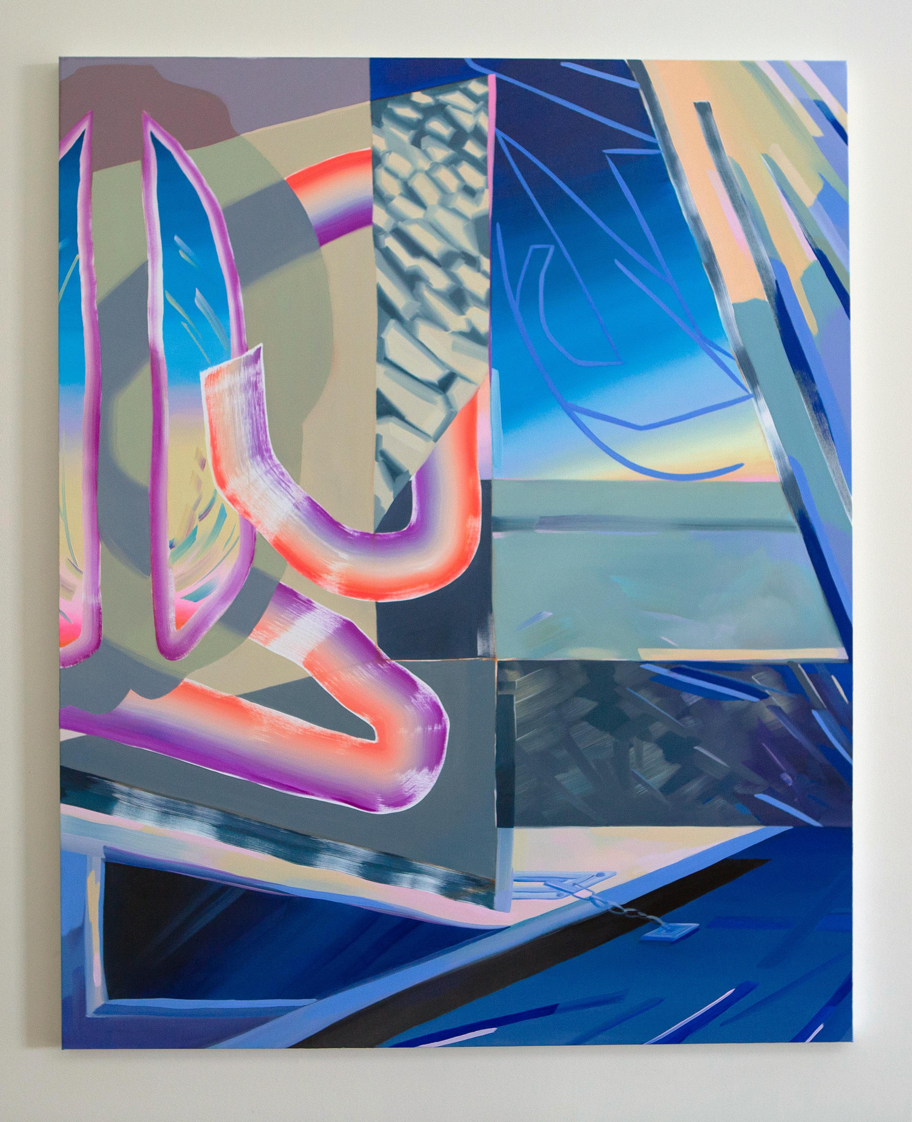 Karen Seapker Interior Painting - Hinge, 2017, Oil on canvas, 60 x 48 inches