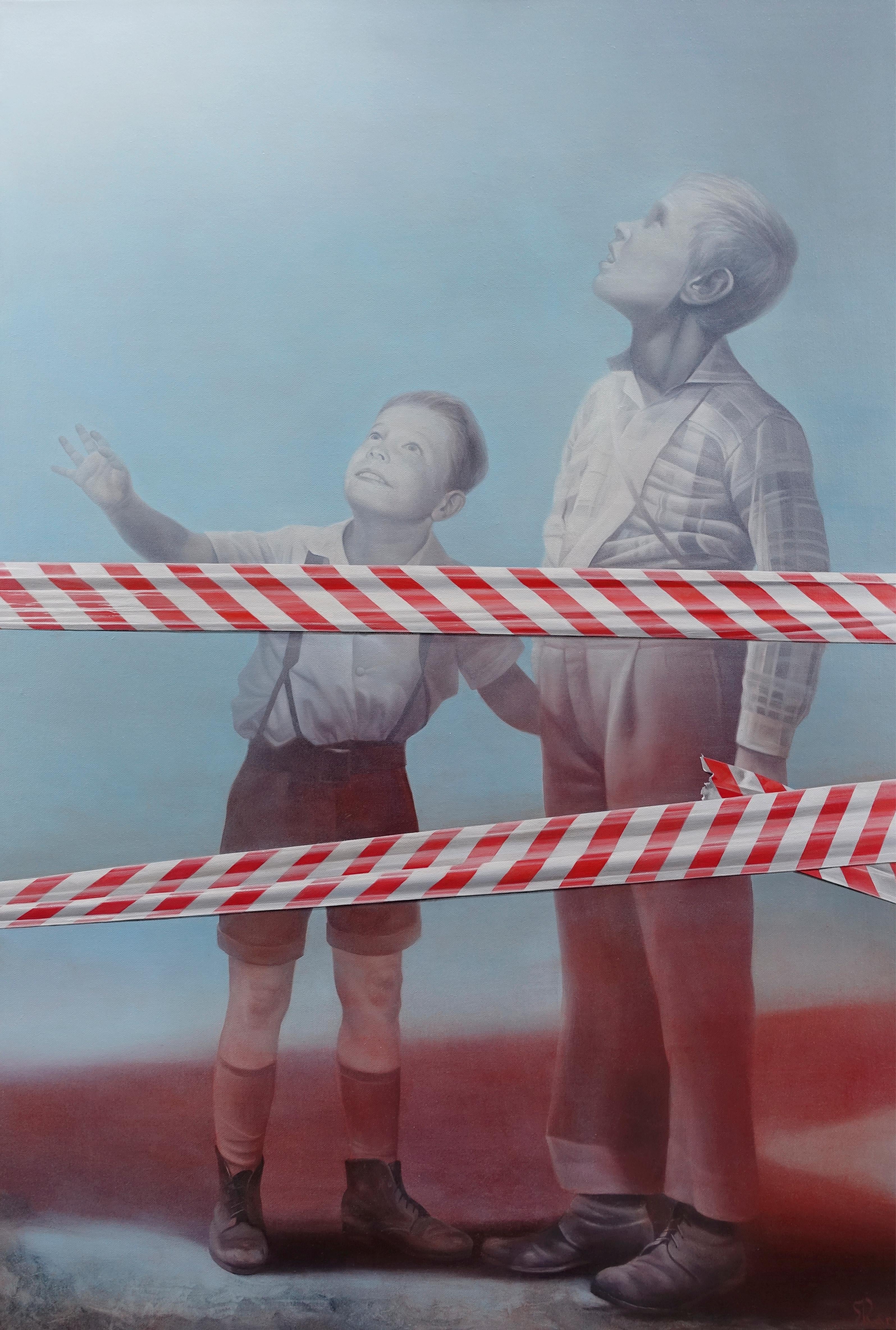 CANDY BOMBER, Diptychon, Öl auf Leinwand – Painting von Karen Shahverdyan