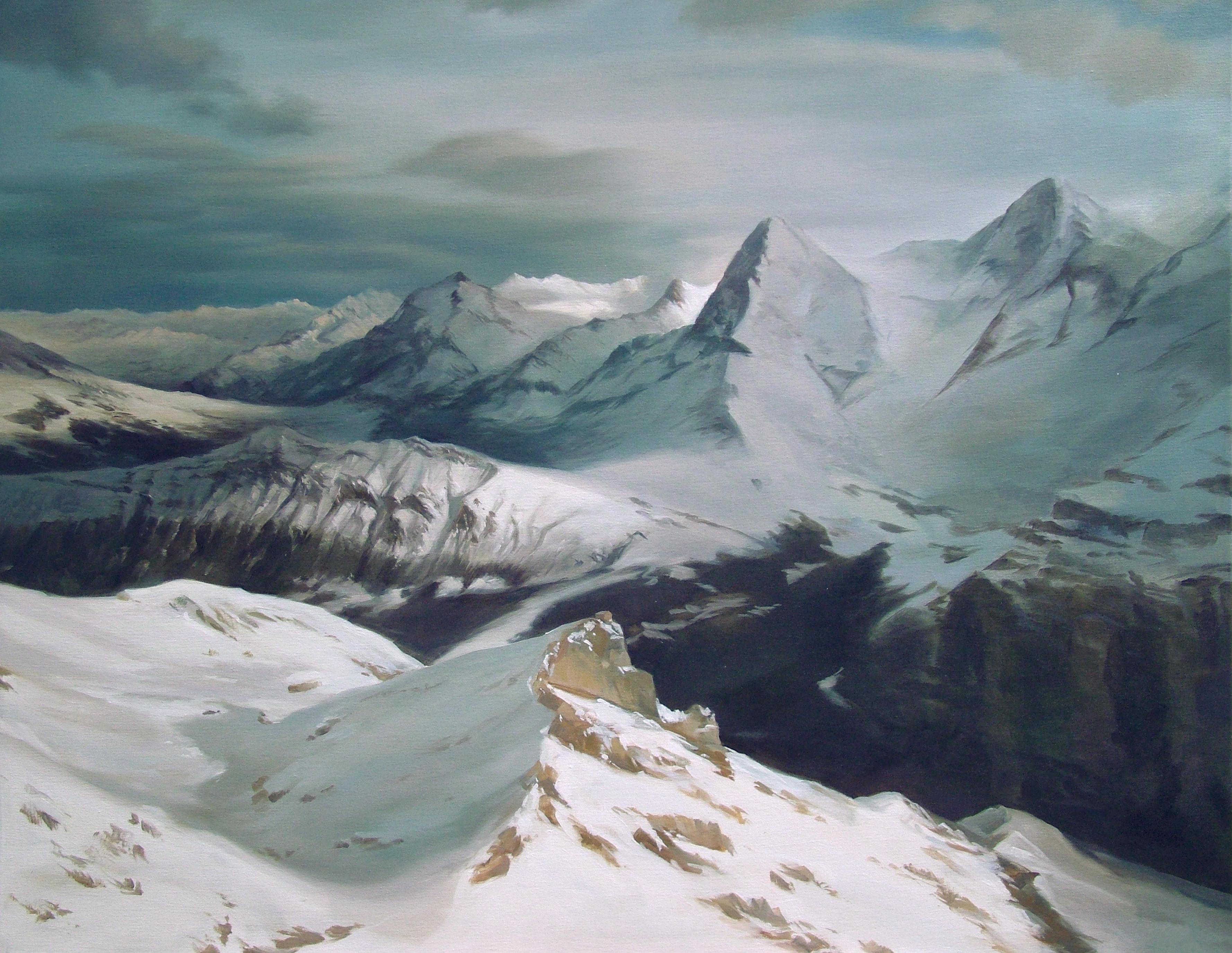 MOUNTAINS, Oil on Canvas