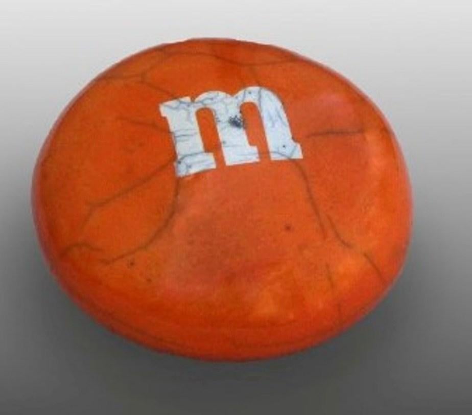 Karen Shapiro Still-Life Sculpture - "M&M : Orange"
