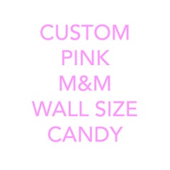 M&M Single Wall Candy, Custom Pink